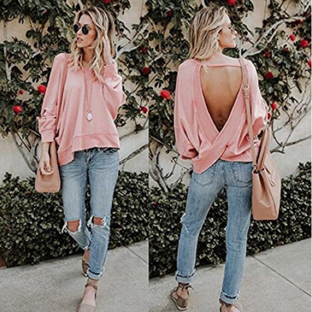 ⭐️HP🎀ISABELLA Womens Open Back Top🎀